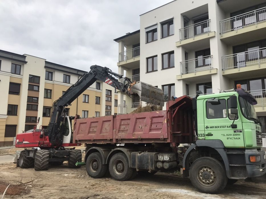 Usługi Dźwigami 10-250 ton, Wynajem dźwigu, Koparkami, Wywrotkami