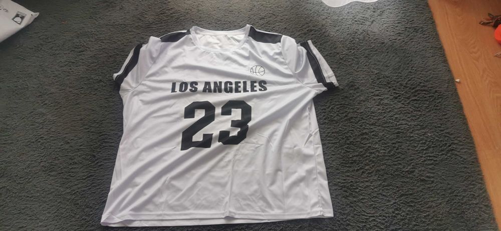 Koszulka Męska Plus Size Los Angeles 23 - Koszykówka, Casual  Sportowa