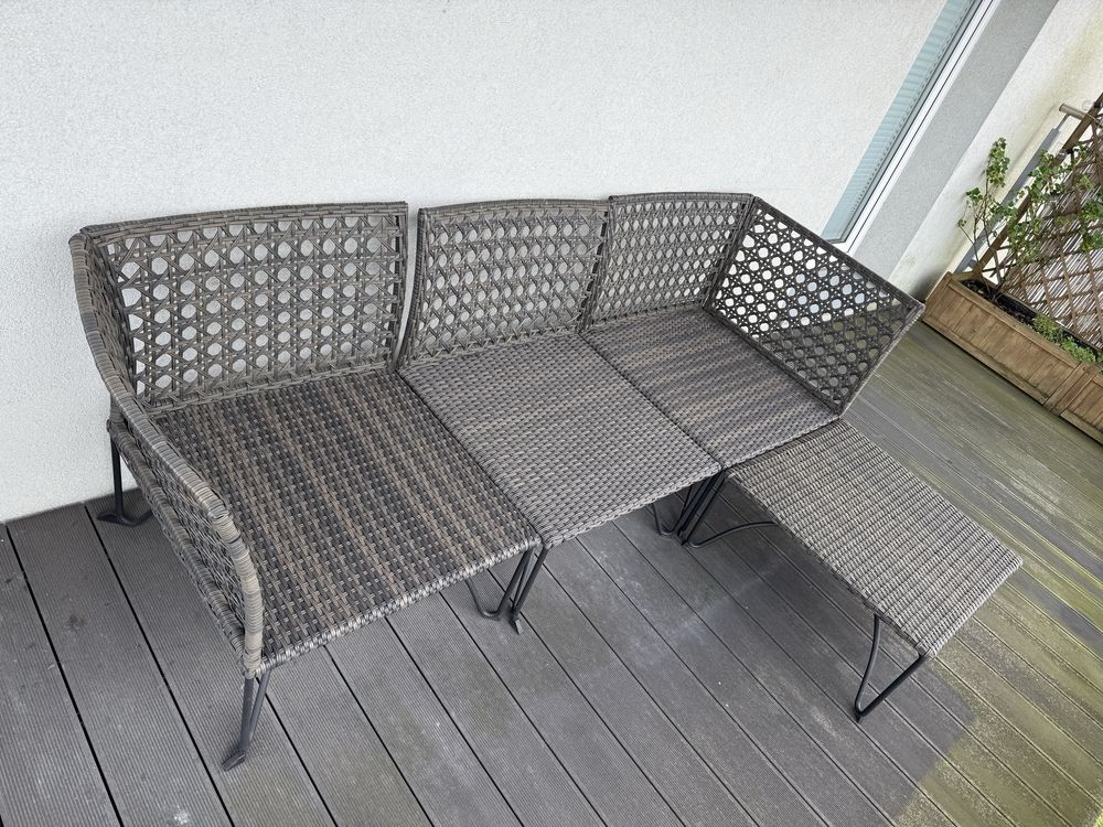 JUTHOLMEN 3 osobowa sofa modułowa IKEA ogród balkon