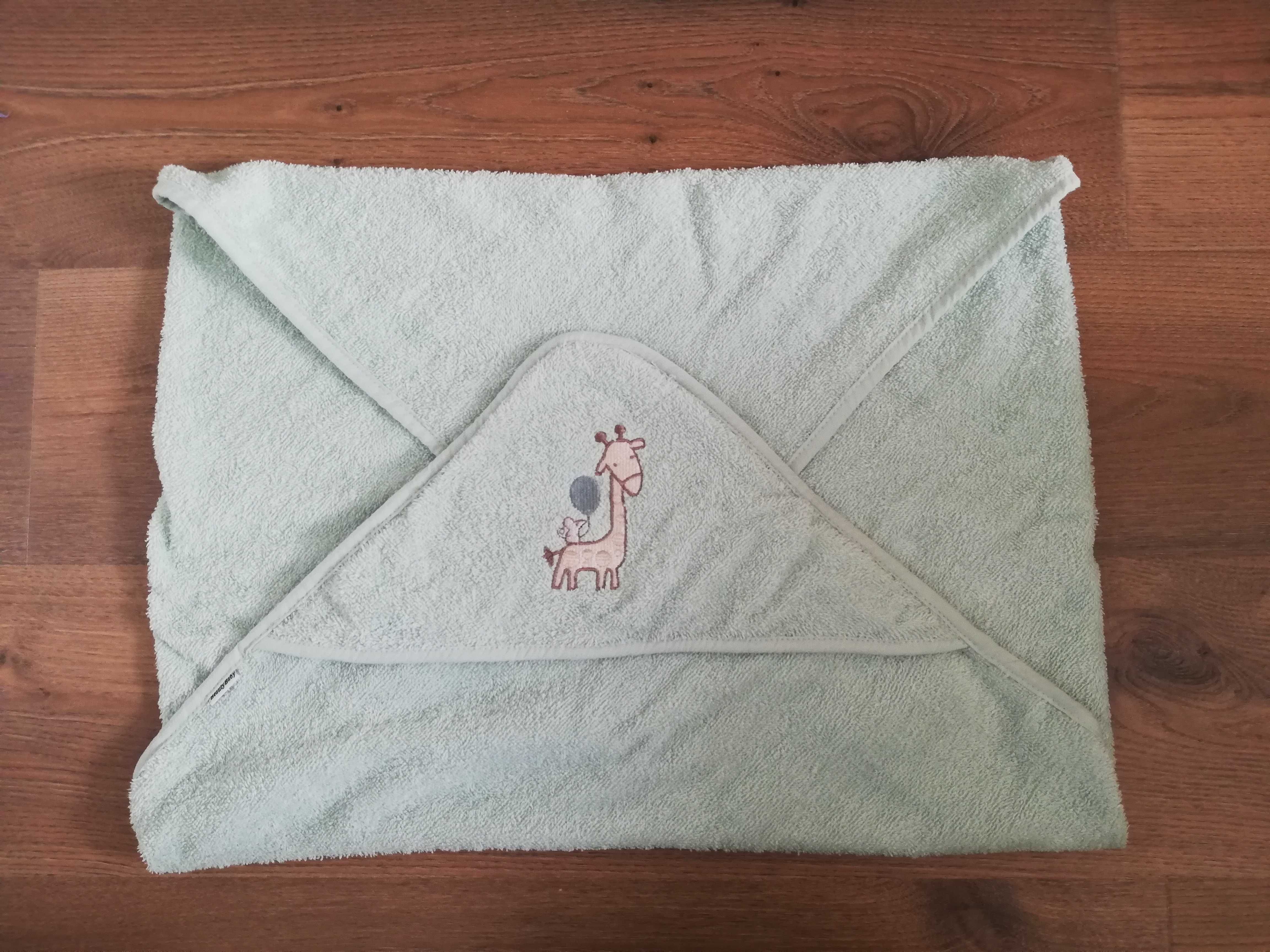 Ręcznik kąpielowy z kapturkiem dla niemowląt