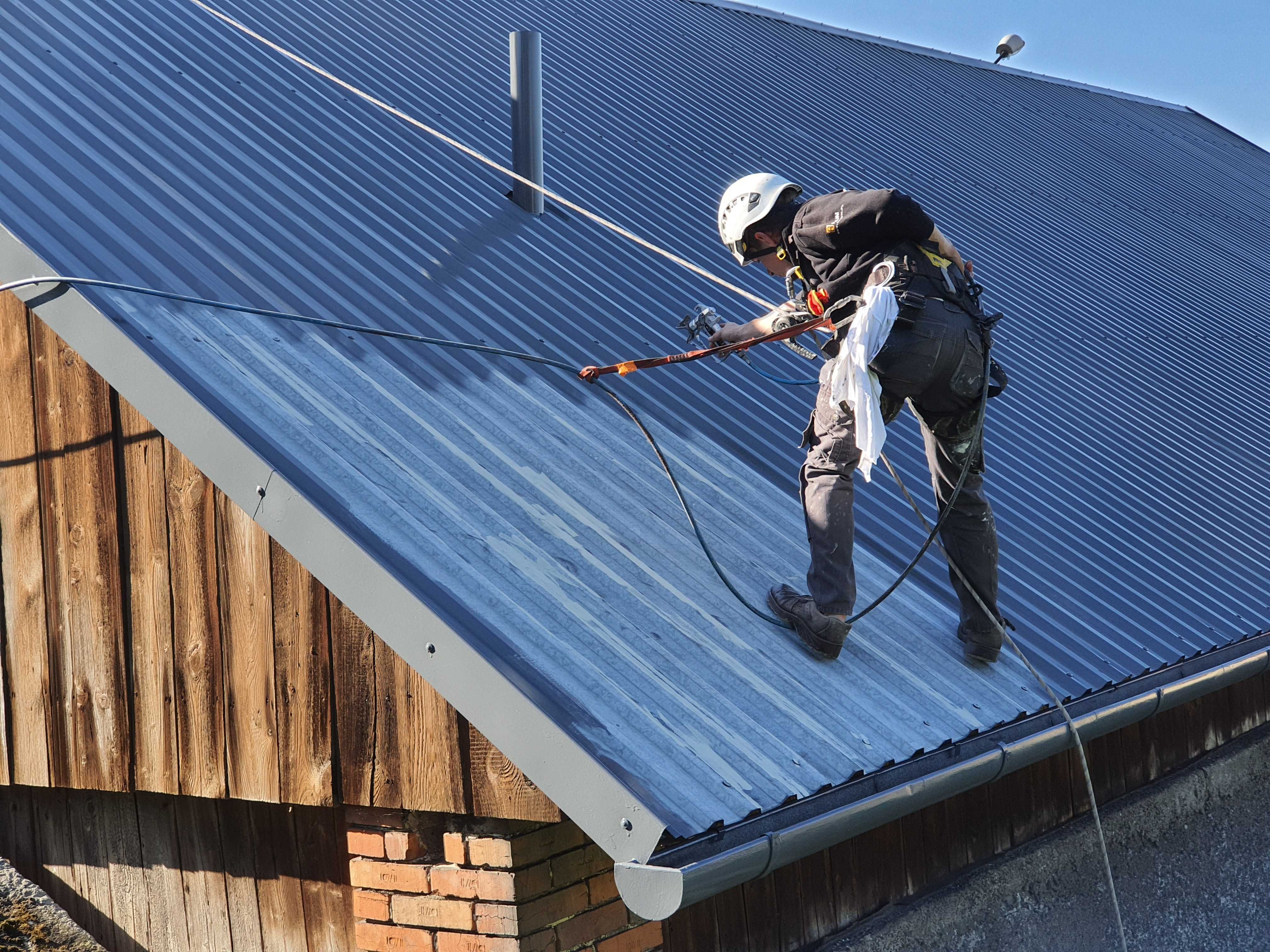 Mycie malowanie dachów dachu Hal konstrukcji stalowych elewacji