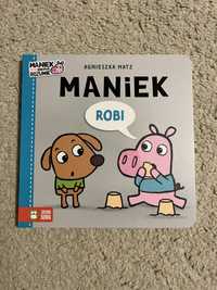 3 książki z serii „Maniek”