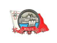 Magnes metalowy na lodówke : Malta.