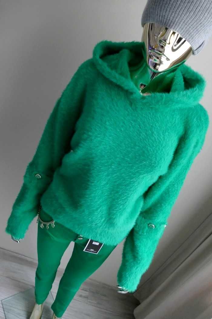 Gucci nowy sweter ala alpaka z odpinanymi rekawami Hit M