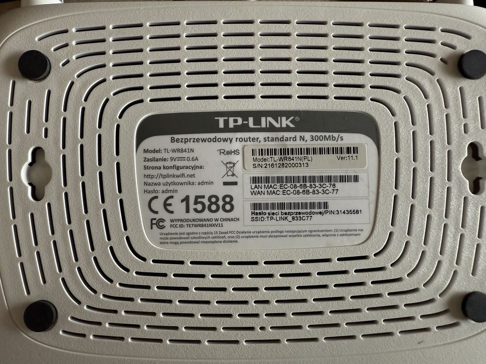 Router TP-LINK TL-WR841N