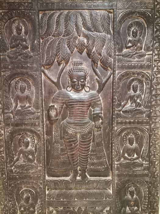 Painel de madeira indiano