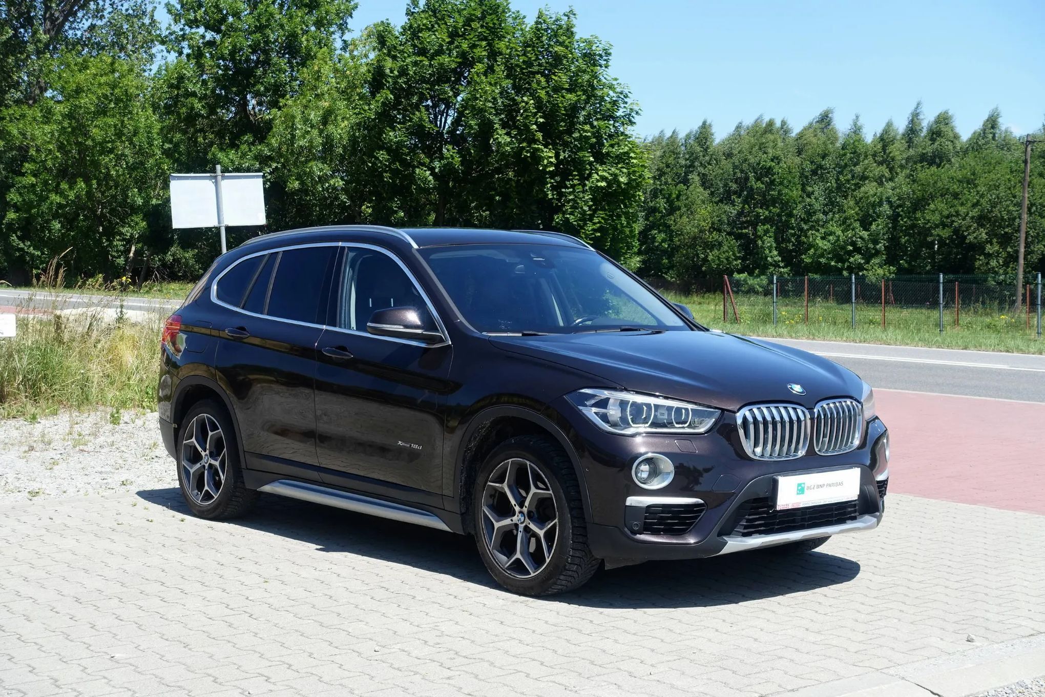 BMW X1 18d 150KM xDrive 4x4 Automat Skóra LED Wpinany hak Stan BDB