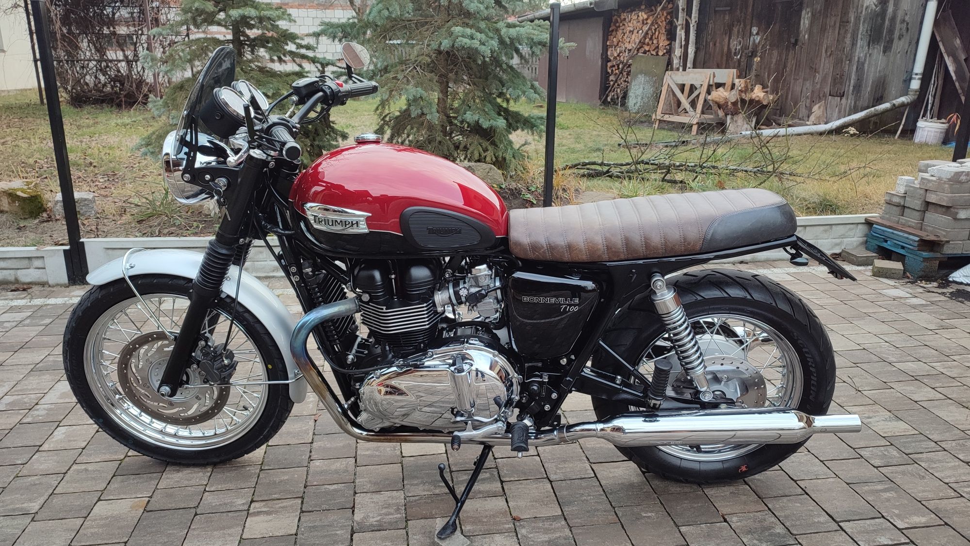 Triumph T 100 Bonneville, xs cafe racer piękny klasyk