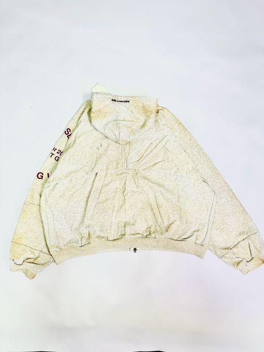 Худі худи Grailz Project G/R ARMY hoodie washed white opium archive L