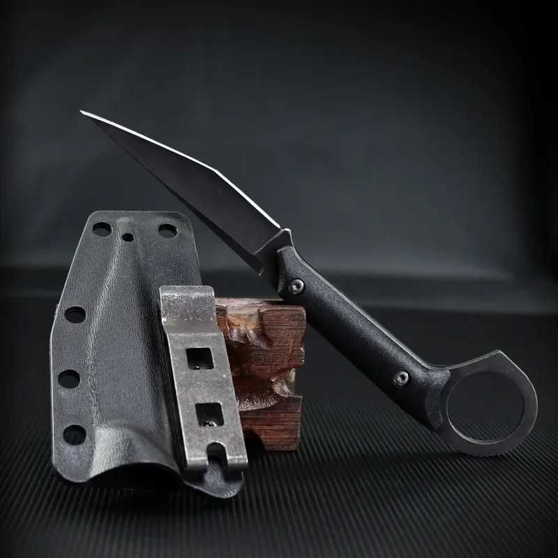 Nóż Taktyczny FULL TANG Etui Kabura BUSHCRAFT Pazur EDC rzutka ND14