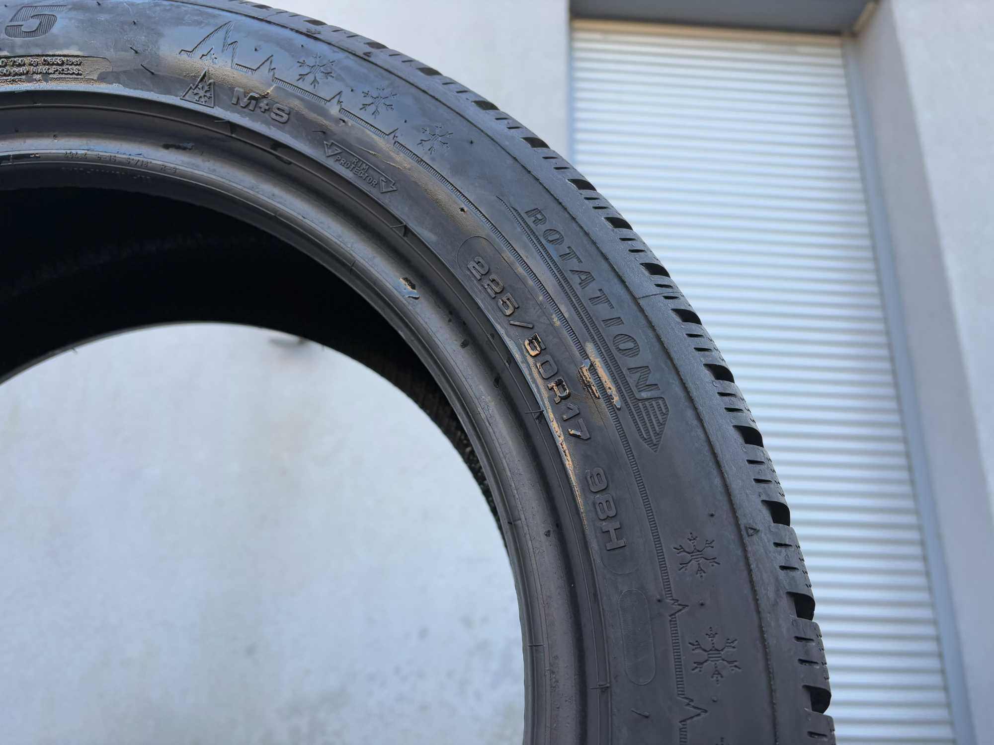 2szt zimowe 225/50R17 Dunlop 8,8mm 2021r świetny stan! Z52 gwarancja