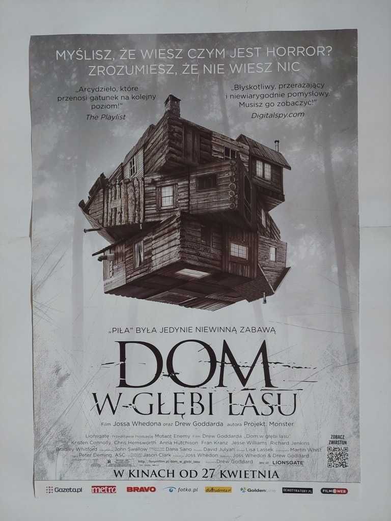 Plakat filmowy oryginalny - Dom w głębi lasu