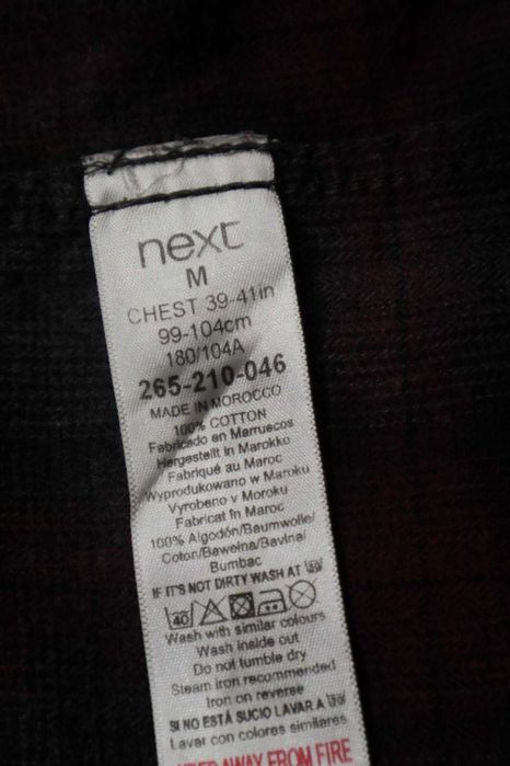 Чоловіча сорочка з довгим рукавом від next, розмір M