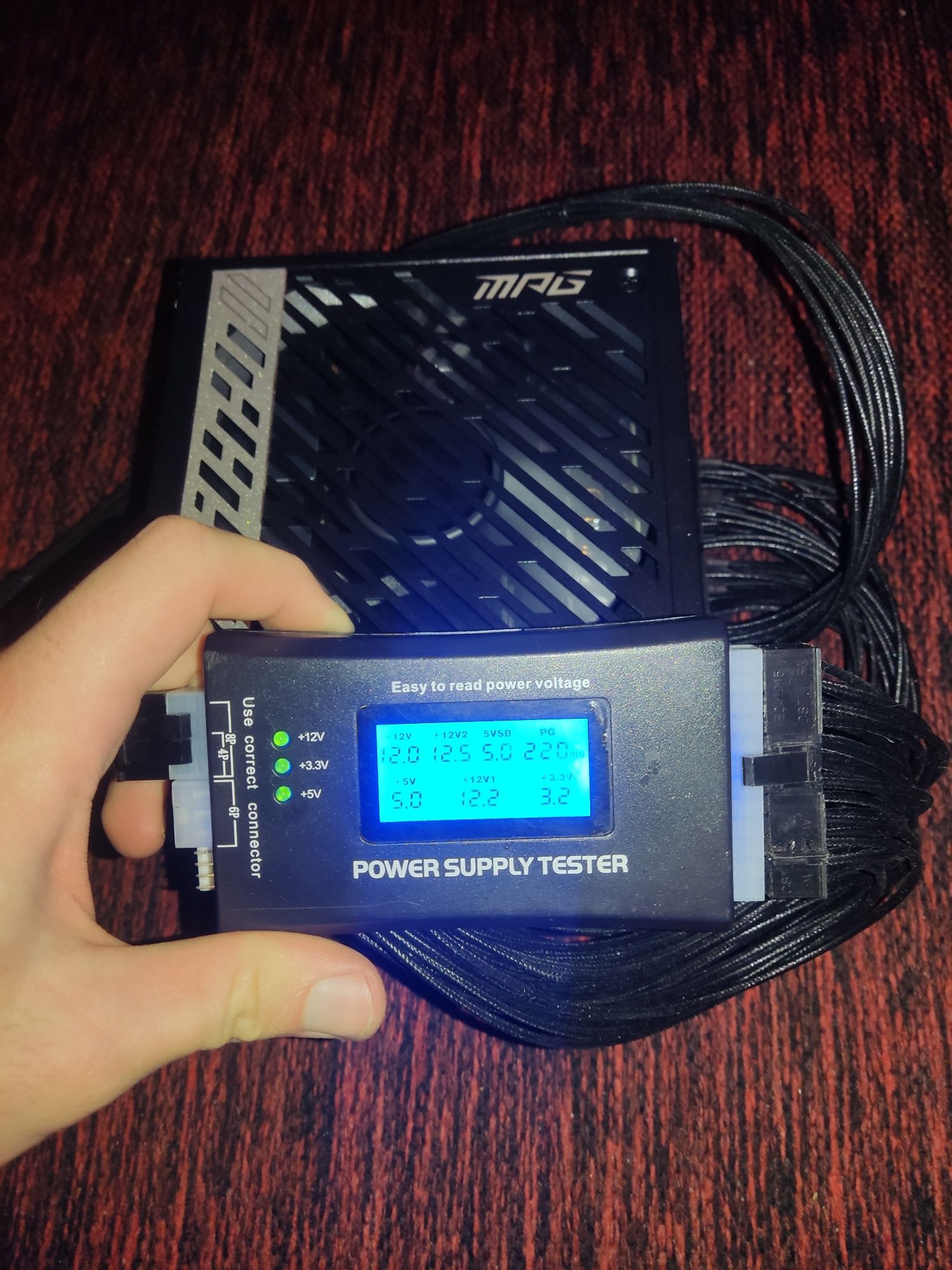 Блок живлення msi mpg a1000g 1000w 80+ gold (кастом)