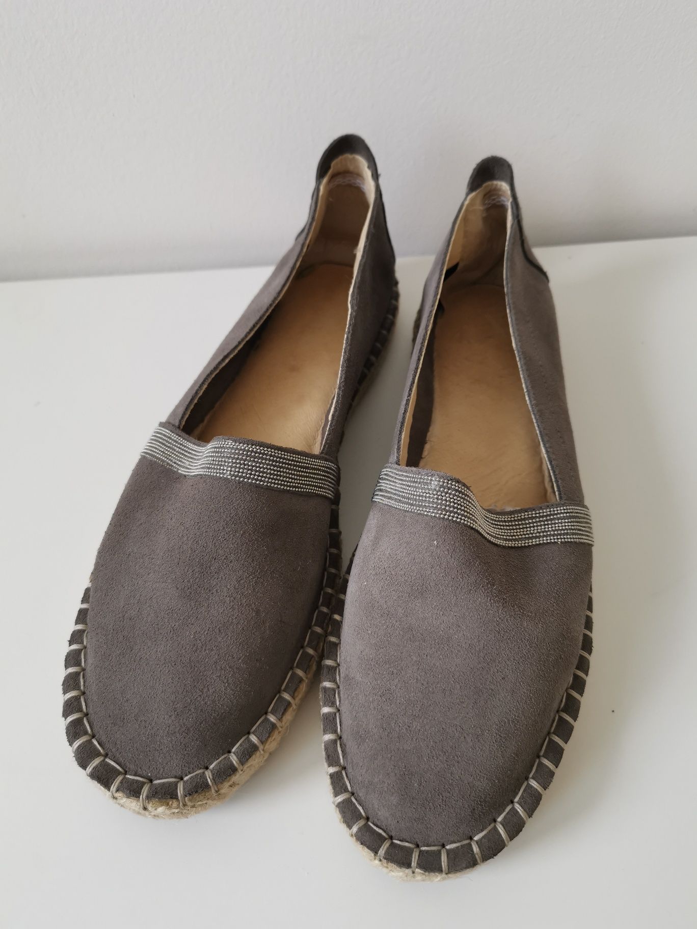 Zamszowe espadryle damskie Pier One rozmiar 40 baleriny