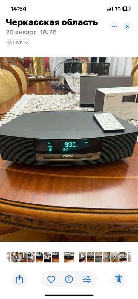 Bose wave music, CD, пульт, 110в, трансформатор