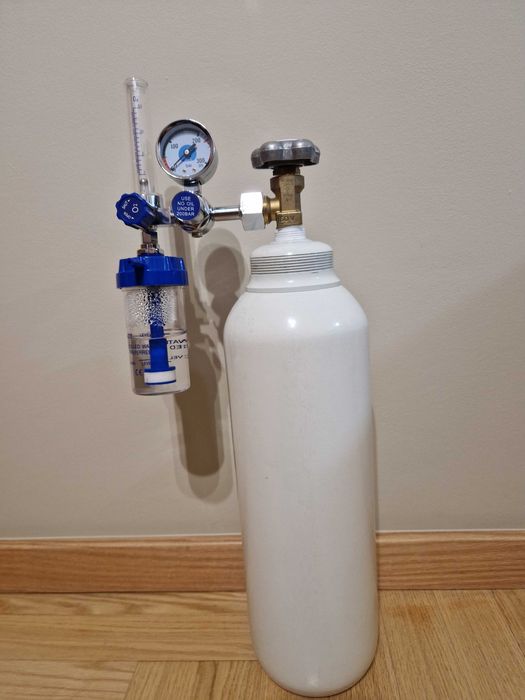 Tlenoterapia - Butla 5L + Reduktor z nawilżaczem