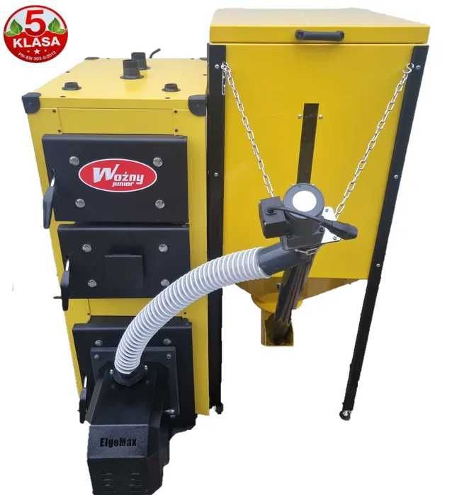 Piec Kocioł na Pellet + Drewno 13kw 18kw 24kw Producent Dostawa GRATIS