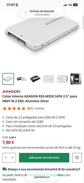 Adaptador Sata para M.2