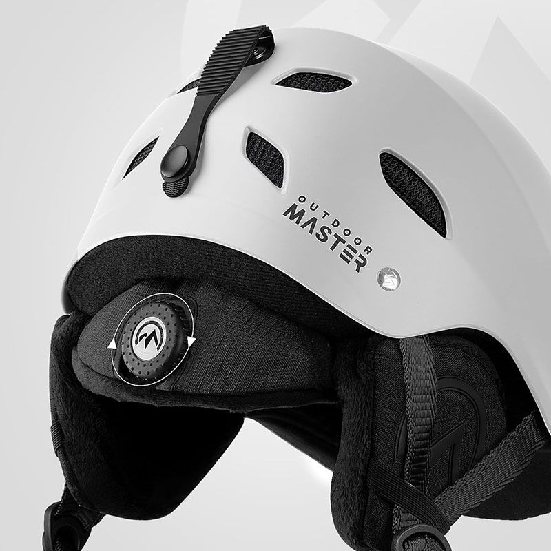Kask narciarski sportowy biały rozmiar S 48-52 cm