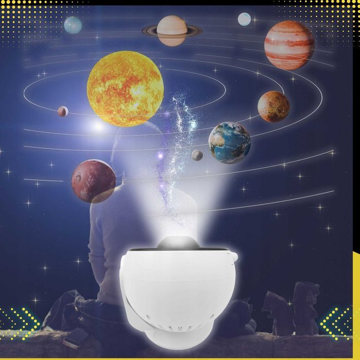 PLANETARIUM PROJEKTOR GWIAZD Rzutnik Nieba Lampka Nocna Dla Dzieci LED