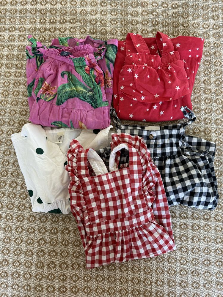 Набір літнього дівочого одягу на 1 рік. Gap та Next