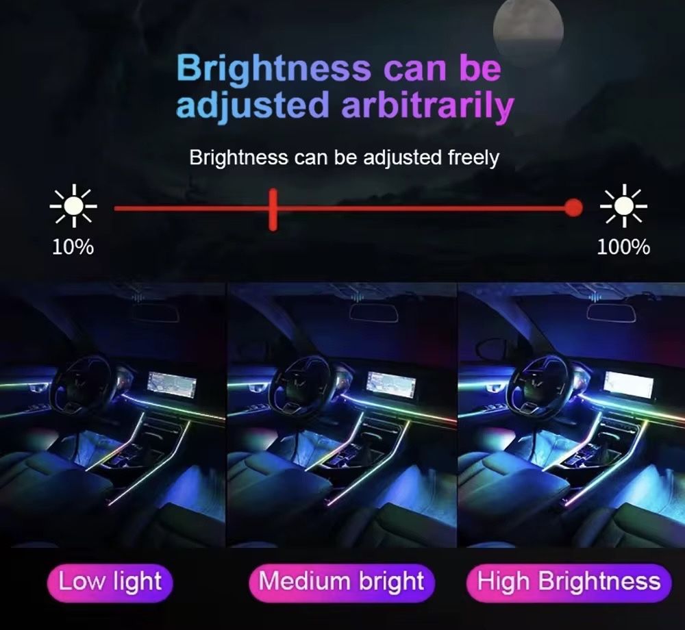 Подсветка салона ambient light 18 в 1 RGBW симфония