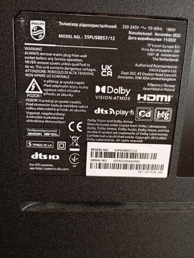 Tv Smart Philips 55"