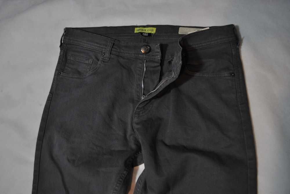VERSACE JEANS L 86cm 34/36 męskie spodnie jeansowe slim stretch s6v