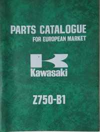 Instrukcja Katalog części Kawasaki z750 B1