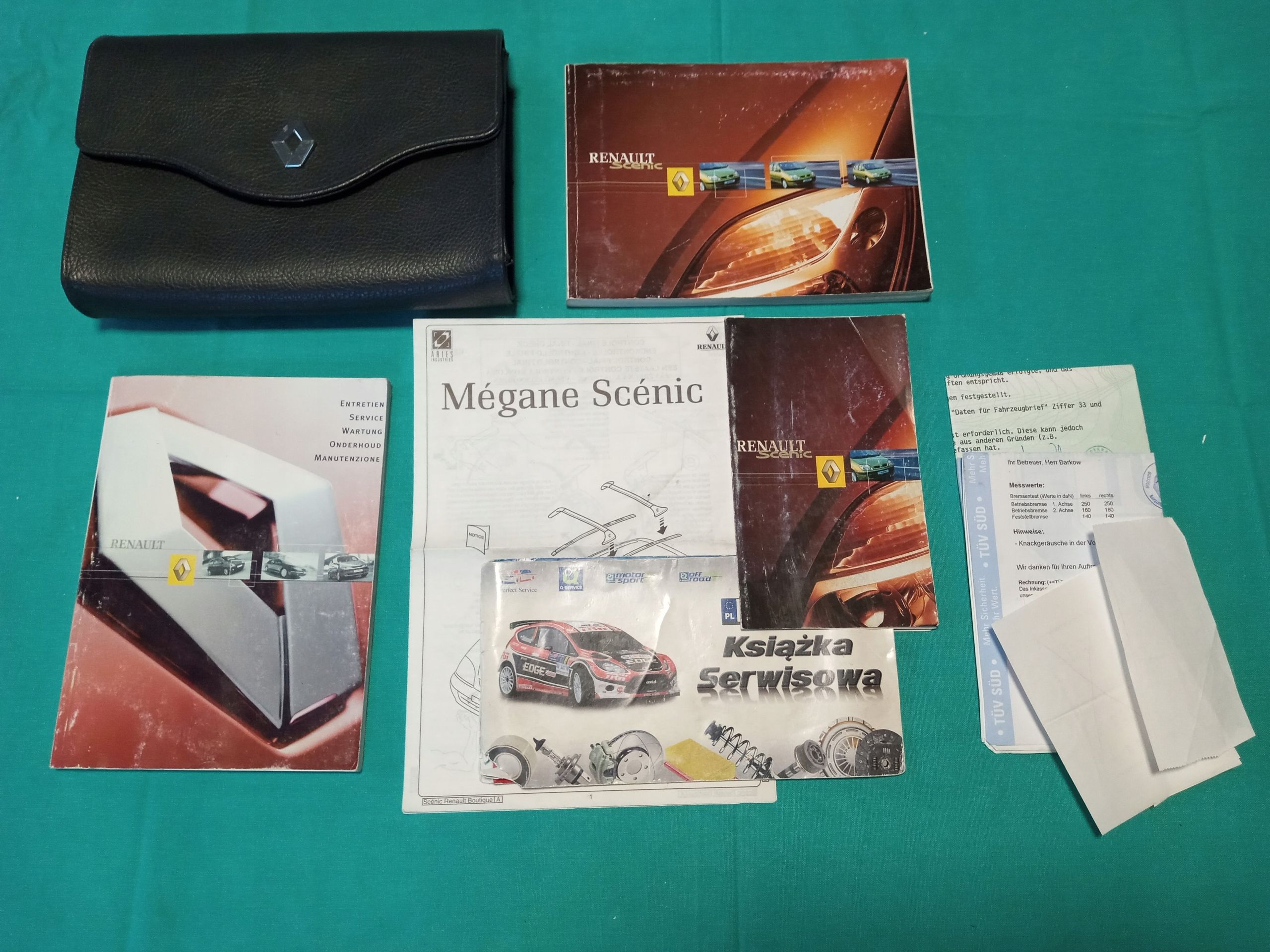 RENAULT SCENIC 1 Instrukcja Obsługi książka Etui KOMPLET 2001 Megane