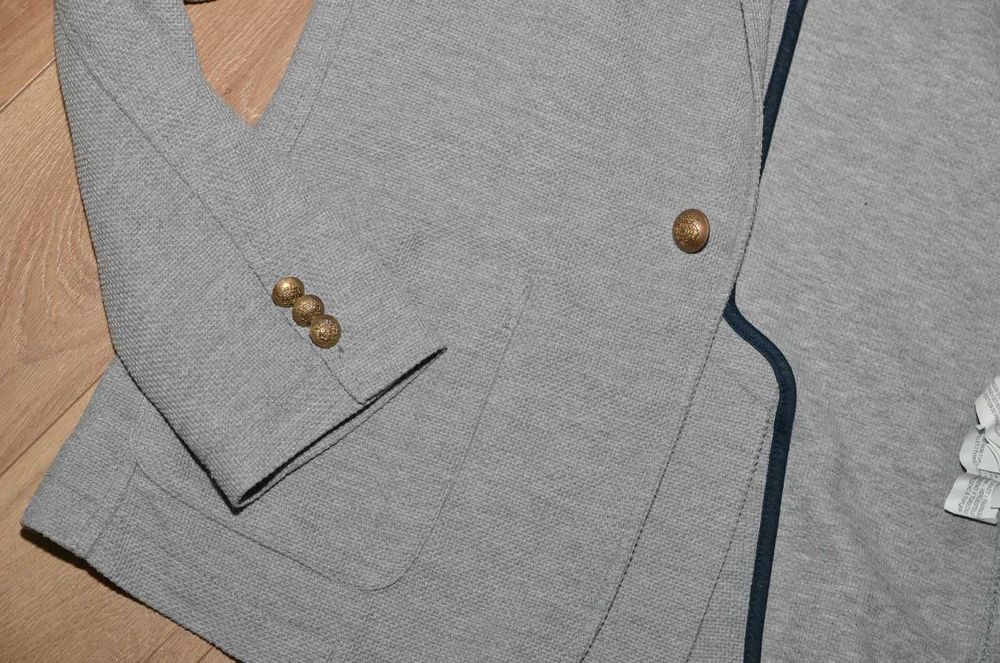 Marynarka męska szara siwa ZARA r.M casualowa elegancka