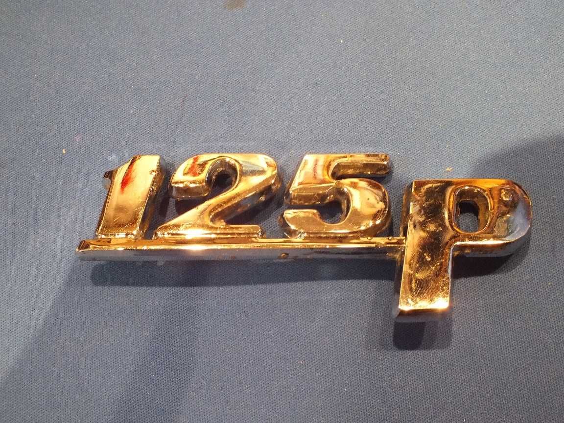 Fiat 125p emblemat metalowy fabryczny FSO