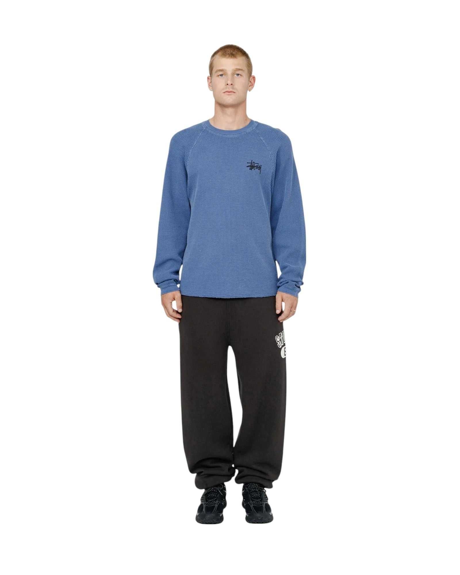 Лонгслів STUSSY Basic Stock Long Sleeve Thermal Blue