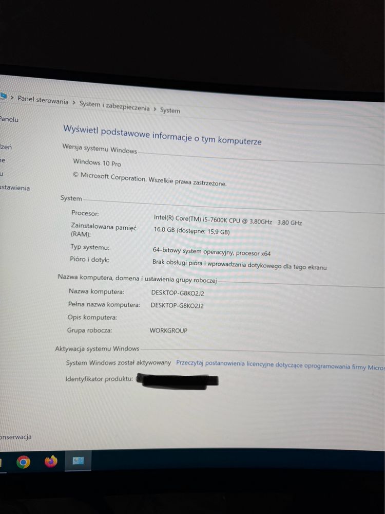 Komputer stacjonarny Gamingowy Core i5 3.8GHz GeForce GTX 1060 6GB