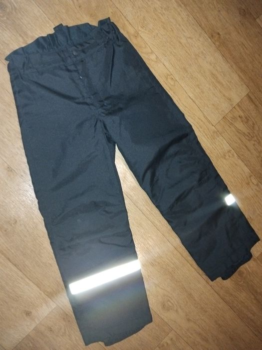 122 р.Зимние тёплые штаны спортивные на мальчика лыжные полукомбинезон