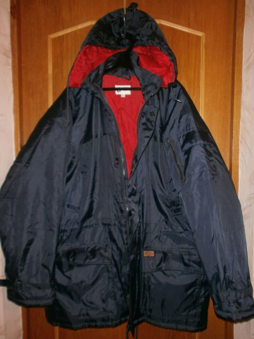 Большой размер. Куртка парка аляска Andes, синяя, наш р. 64. ПОГ-75 см