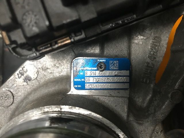Turbo BMW 116 D 1.6 F20 F21