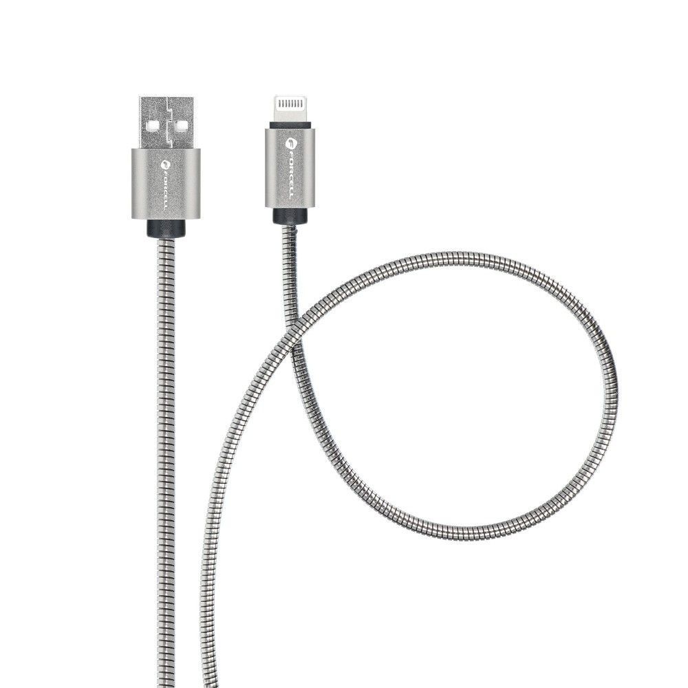 FORCELL F-ENERGY Metal C236 kabel USB A do Lightning 2,4A 12W 1 m