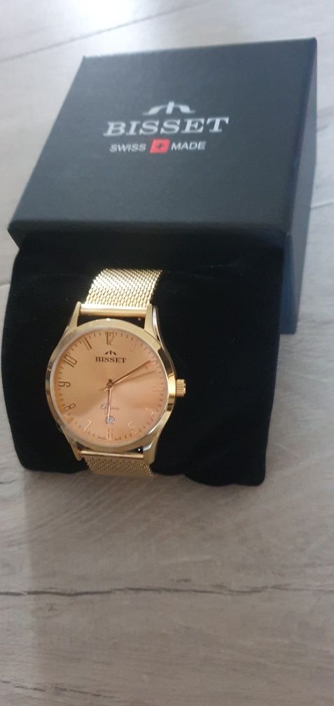 Zegarek bisset bsce61 zloty meski unisex