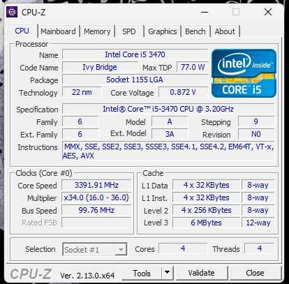 i5 3470 H61M-DGS 2x4gb ddr3 1333mhz cooler deep cool s1155