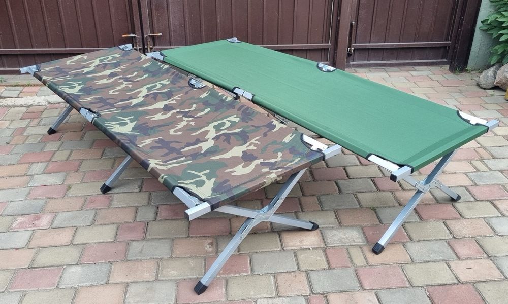 Топ! Кровать туристическая НАТО Раскладушка! Ліжко розкладне