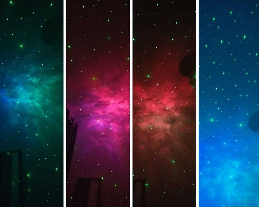 Lâmpada LED Projeção: Céu Estrelado, Efeito Nebula