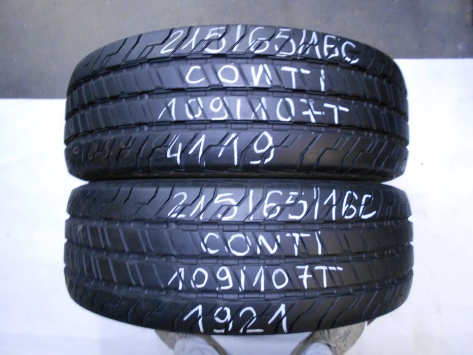 OPONY 215/65R16C CONTINENTAL CONTI VAN CONTACT 100 DOT 1921 / 4119 9.6MM