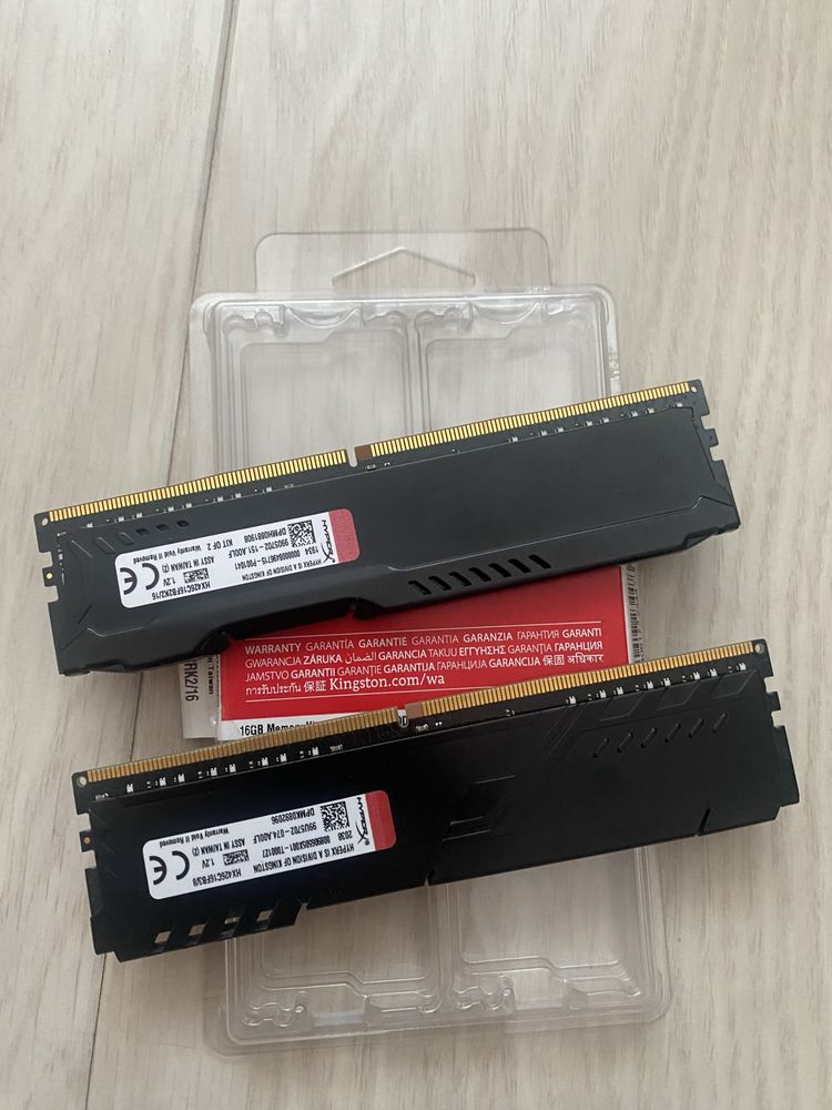 оперативная память hyperx fury ddr4 16gb 8/2 озу