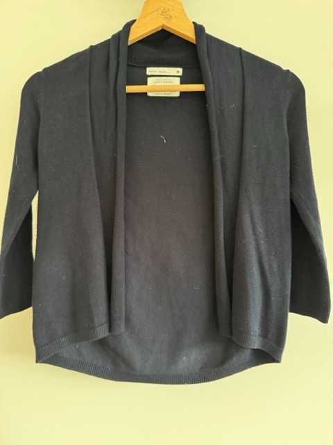 ZARA - sweterek kardigan narzutka - granatowy - roz. 116