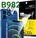 Szkło hartowane iPhone 12 2sz na wyświetlacz 2szt na aparat New'c B982