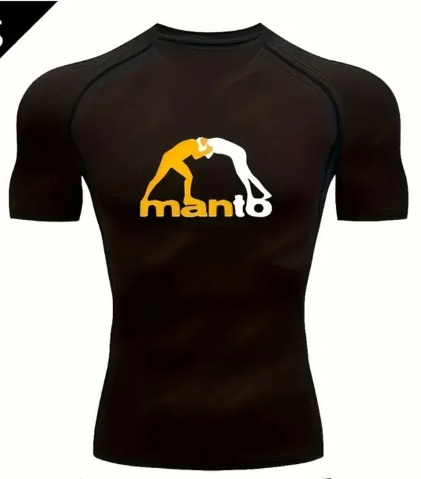 Rashguard czarny + spodenki czarne treningowe 2w1 rozmiar L (EU: S/M)