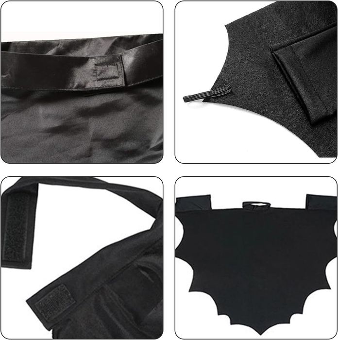 Elegancki Kostium Nietoperza z Peleryną i Maską dla Dorosłych 130Cm