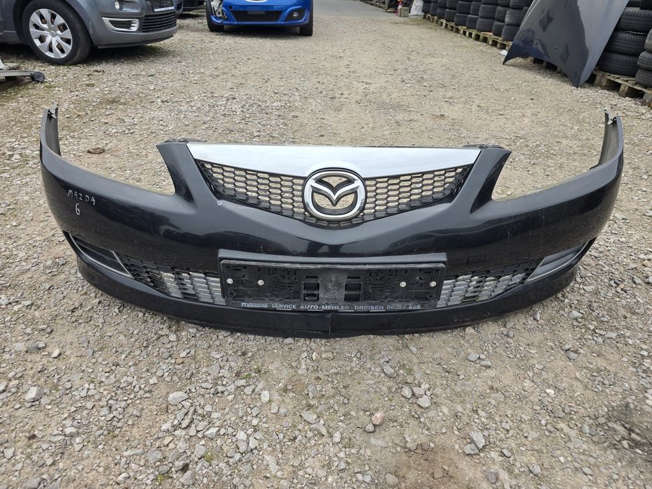 Zderzak Przód Tył Mazda 6 Czarny Lift
